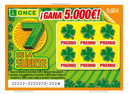 Boleto 7 de la Suerte 2026